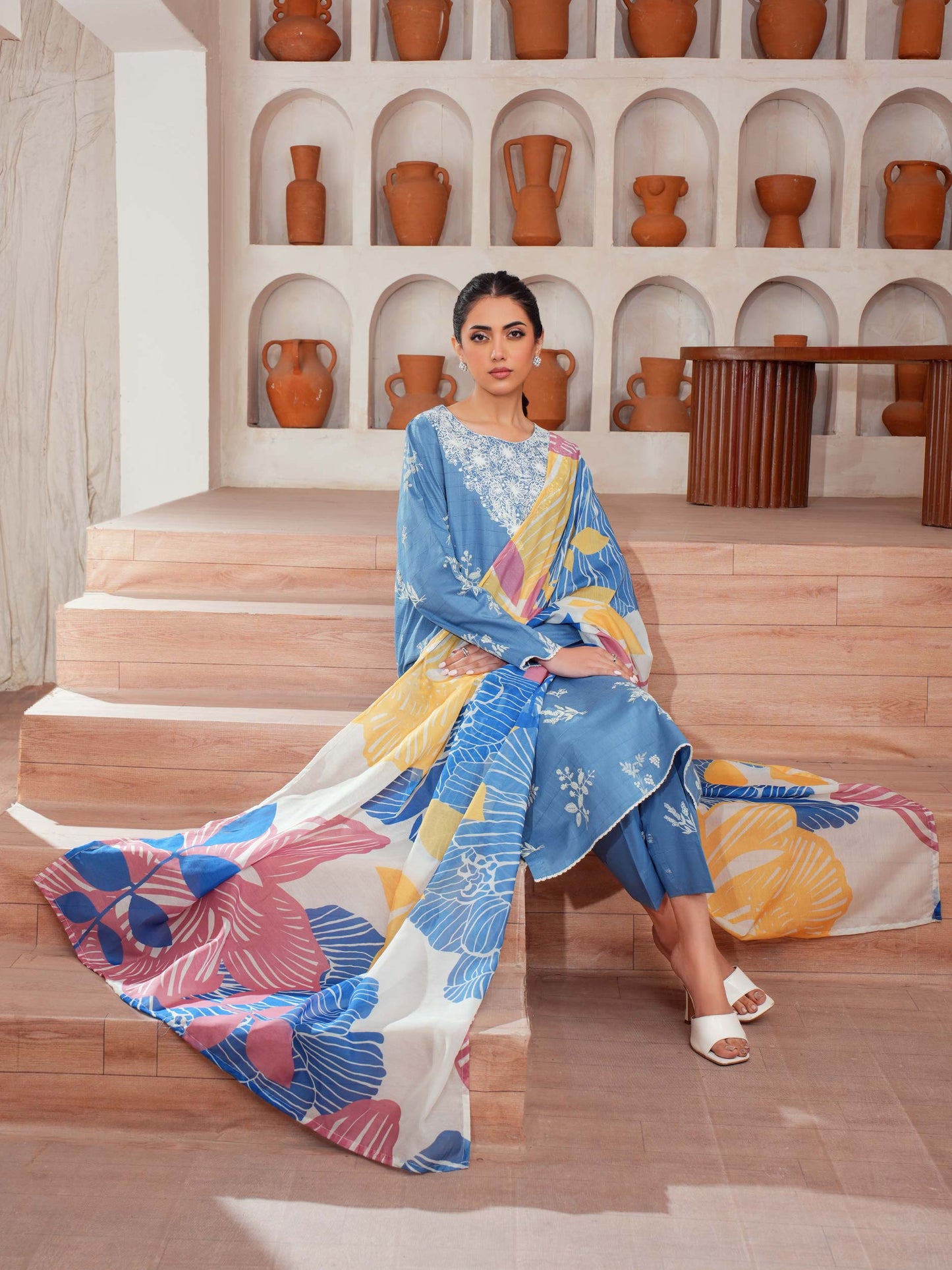 3 Piece Lawn Suit-Embroidered (Unstitched)
