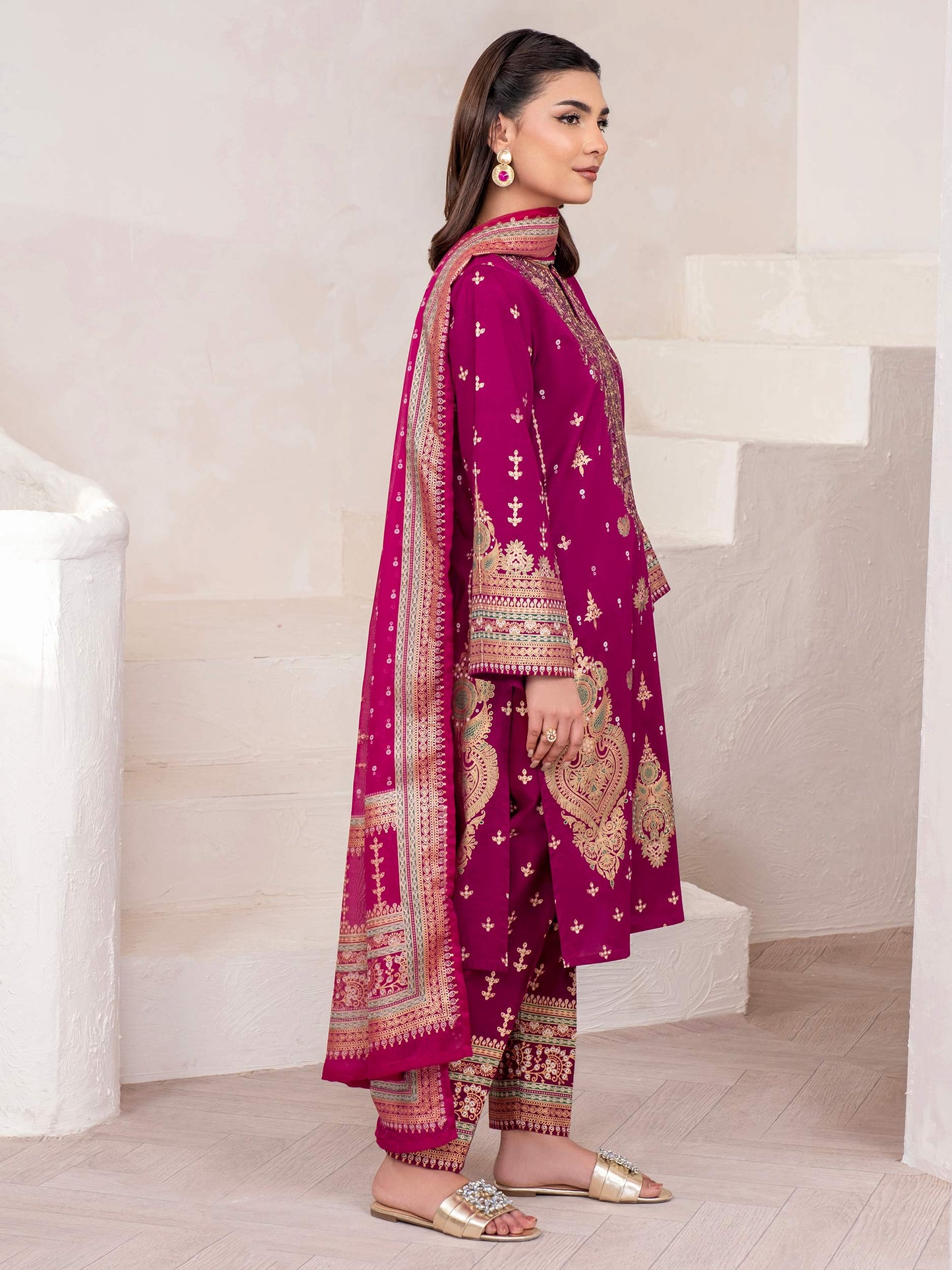 3 Piece Lawn Suit-Embroidered (Unstitched)