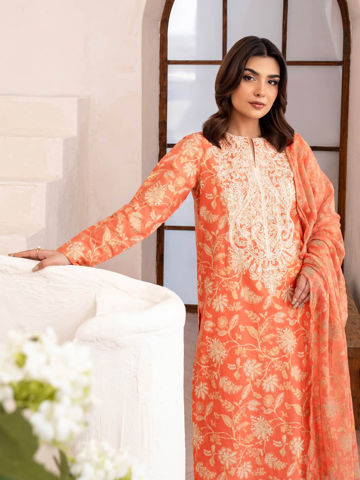 3 Piece Lawn Suit-Embroidered (Unstitched)