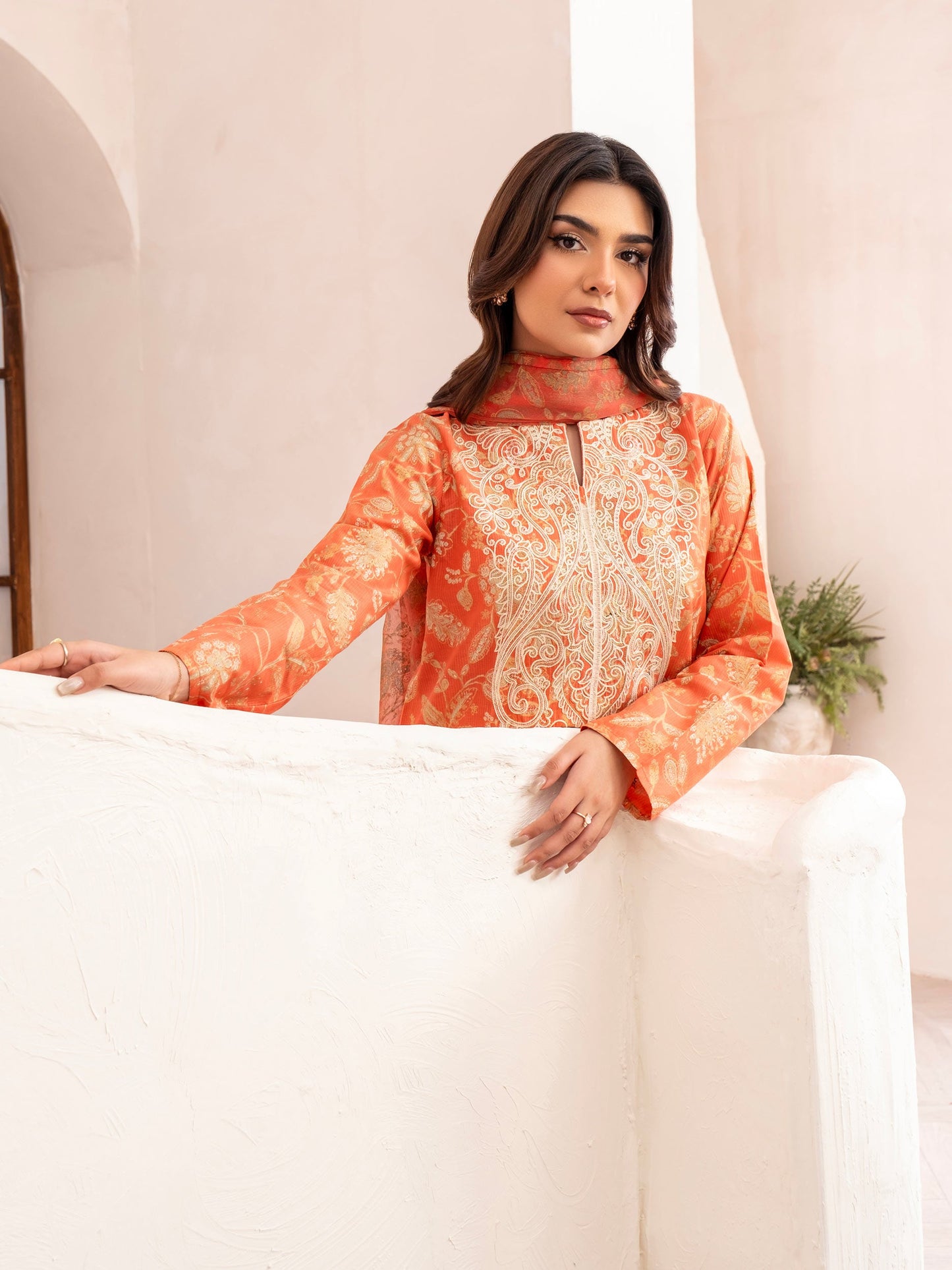 3 Piece Lawn Suit-Embroidered (Unstitched)