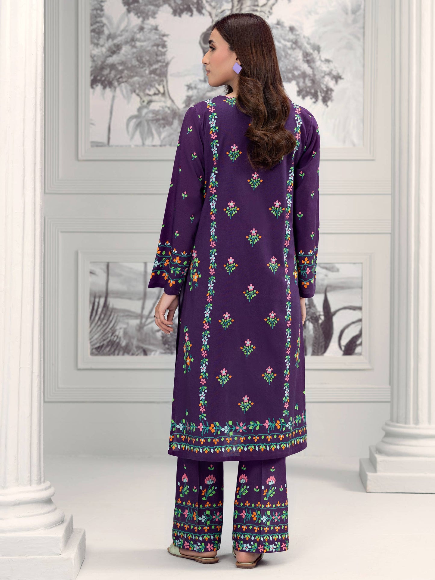 2 Piece Khaddar Suit-Printed (Unstitched)