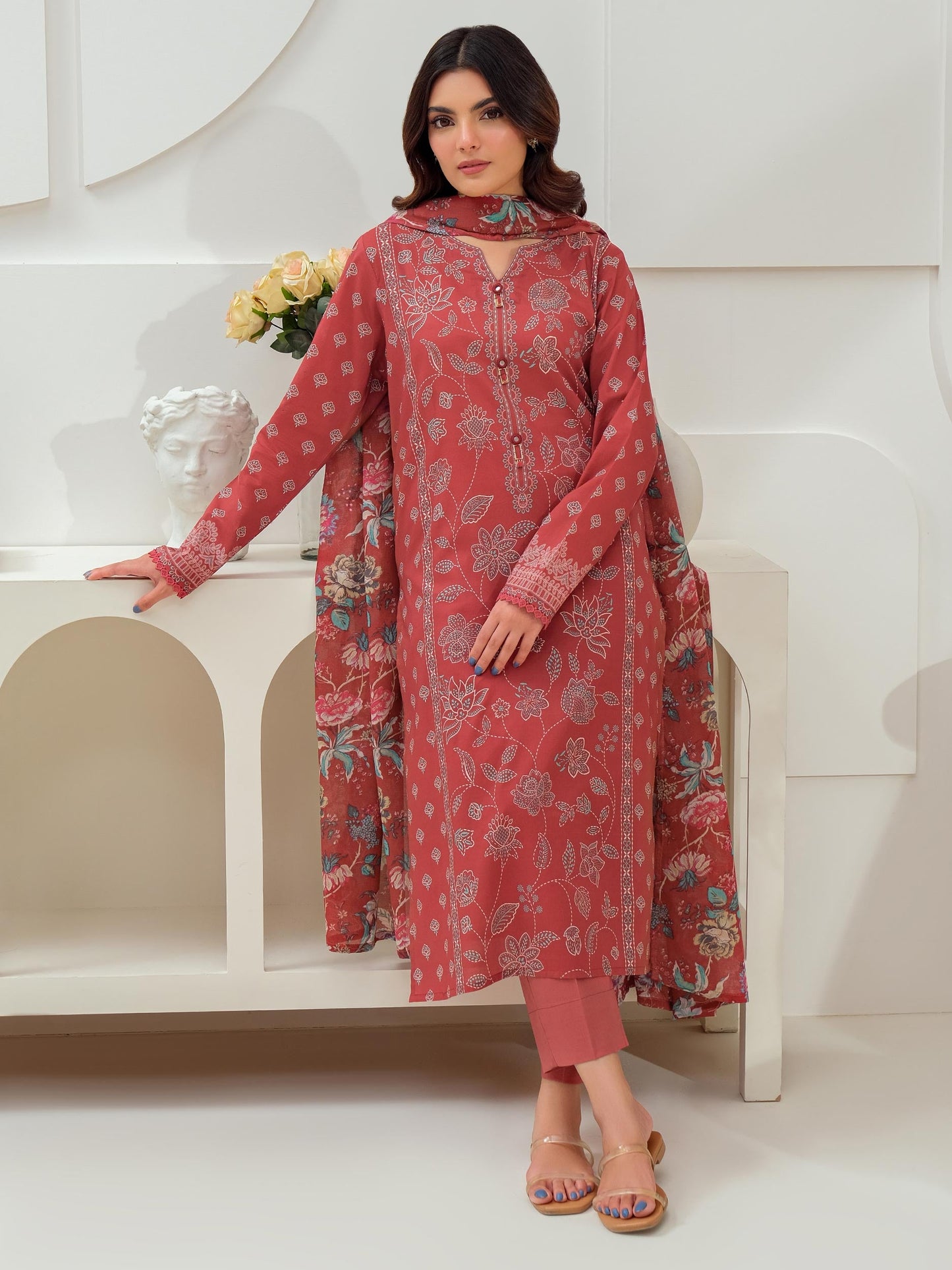 3 Piece Lawn Suit-Printed (Unstitched)