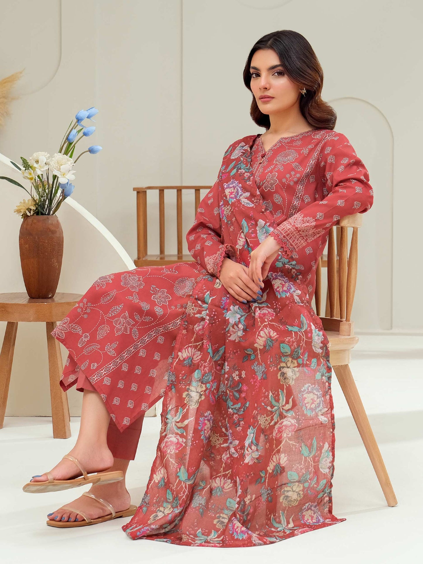 3 Piece Lawn Suit-Printed (Unstitched)