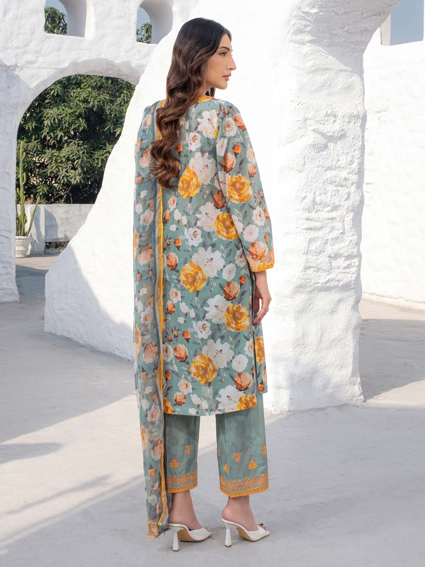 3 Piece Lawn Suit-Embroidered (Unstitched)