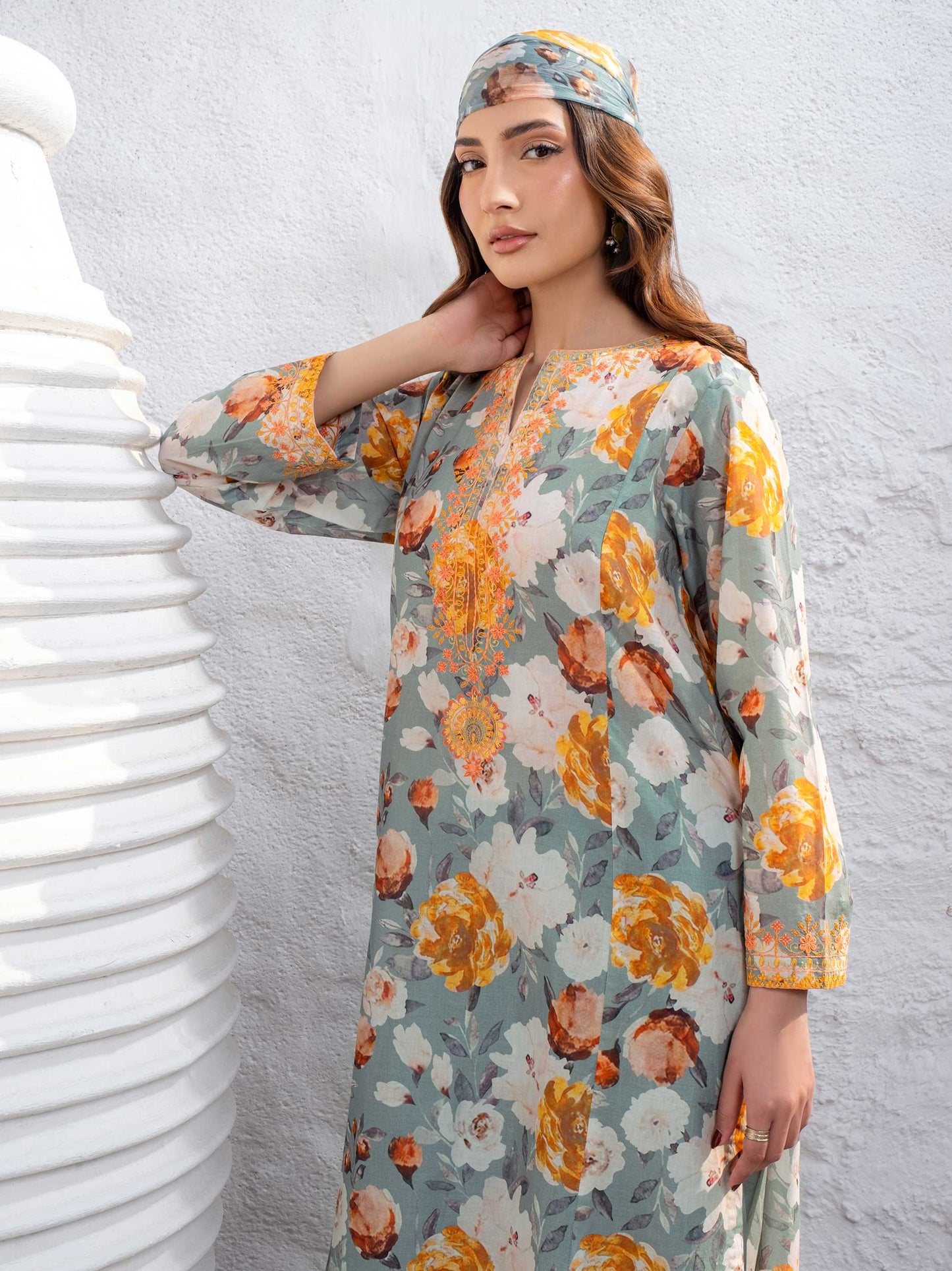3 Piece Lawn Suit-Embroidered (Unstitched)