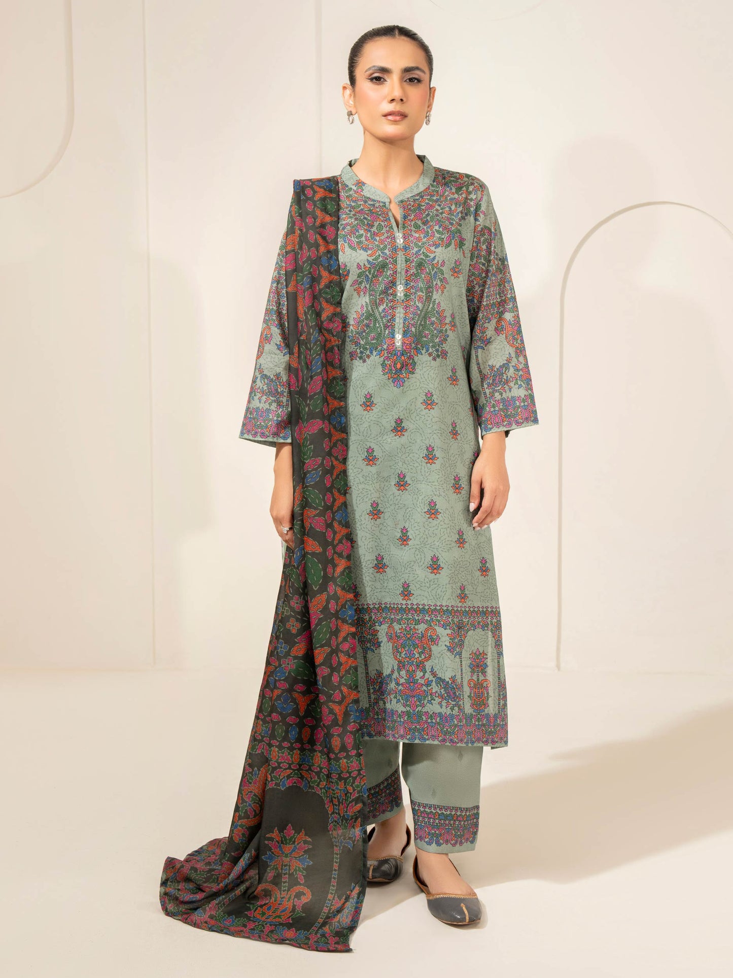 3 Piece Lawn Suit-Printed (Unstitched)
