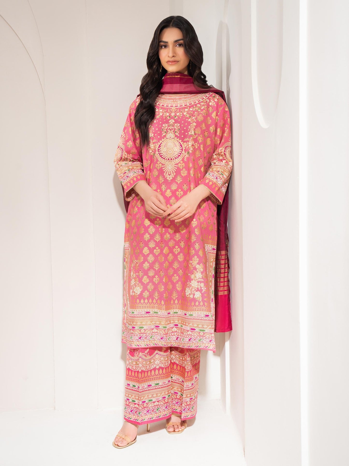 3 Piece Lawn Suit-Paste Print (Unstitched)