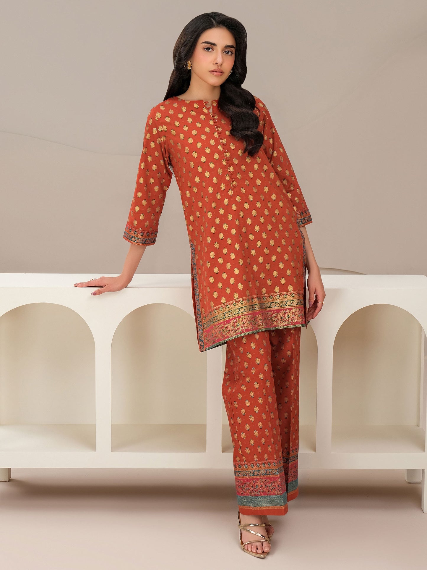 2 Piece Lawn Suit-Paste Print (Unstitched)