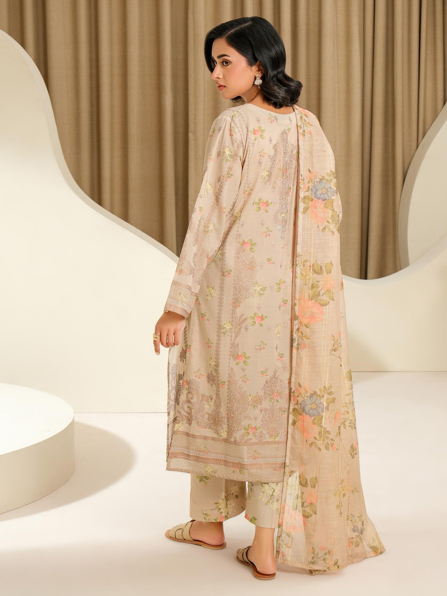 3 Piece Lawn Suit-Paste Print (Unstitched)