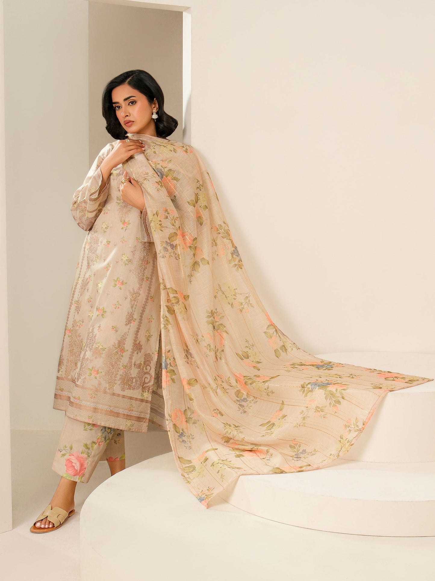 3 Piece Lawn Suit-Paste Print (Unstitched)