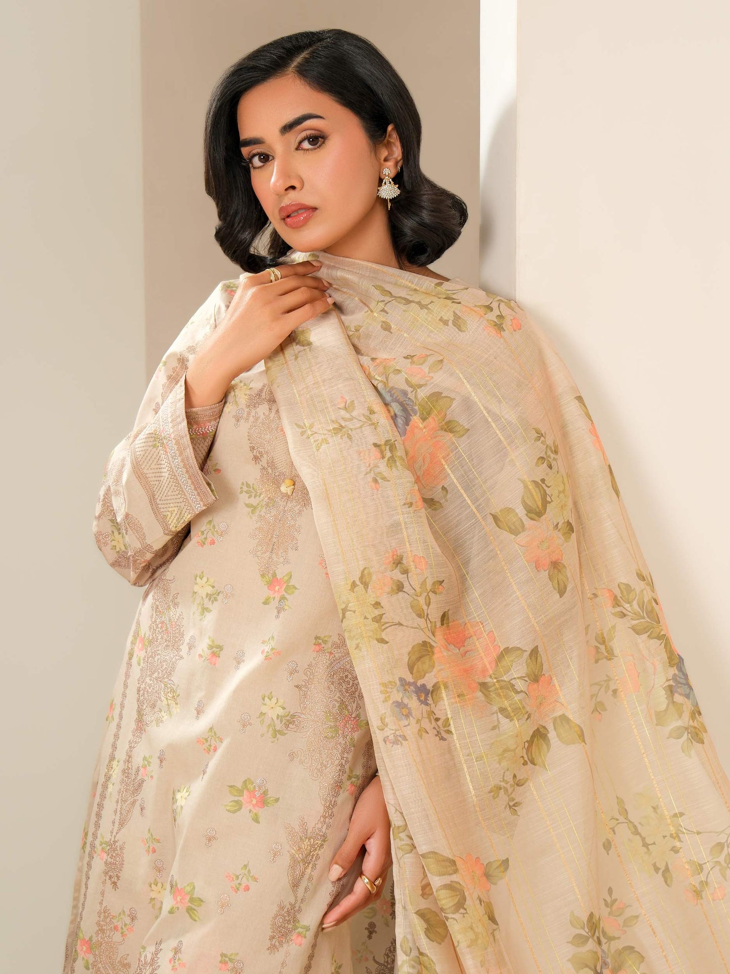 3 Piece Lawn Suit-Paste Print (Unstitched)