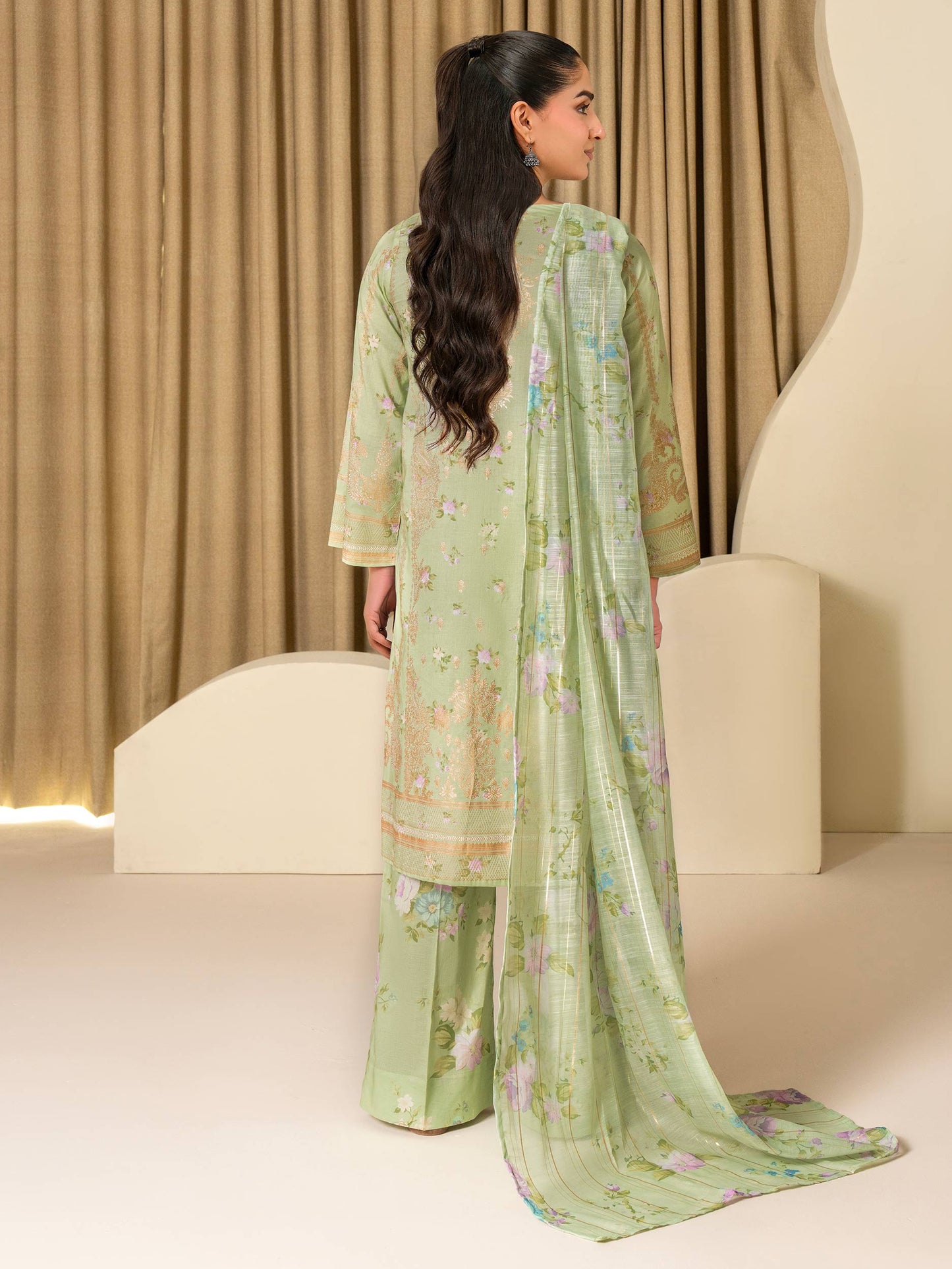3 Piece Lawn Suit-Paste Print (Unstitched)