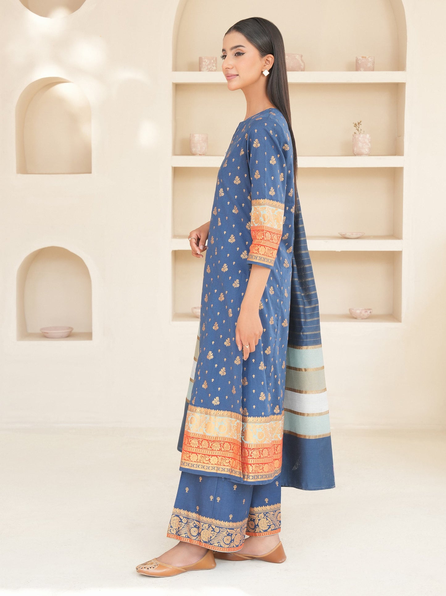 3 Piece Lawn Suit-Paste Print (Unstitched)