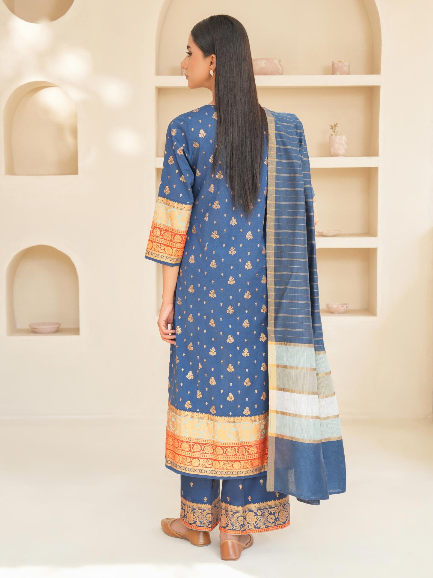 3 Piece Lawn Suit-Paste Print (Unstitched)