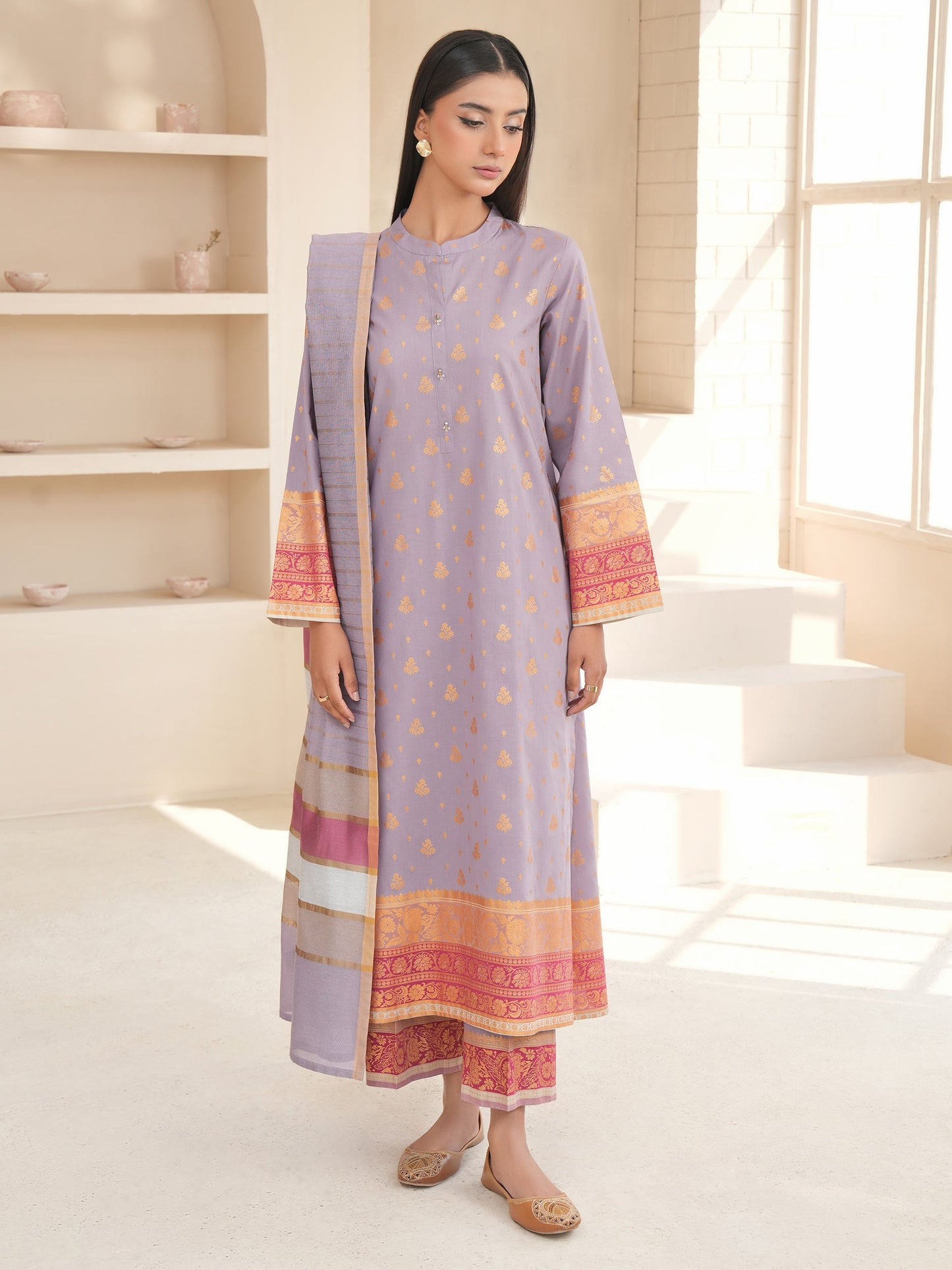 3 Piece Lawn Suit-Paste Print (Unstitched)