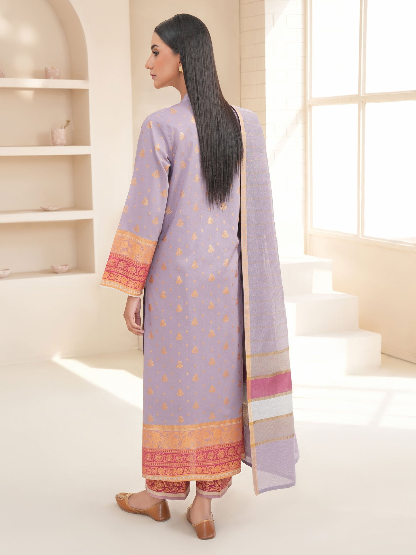 3 Piece Lawn Suit-Paste Print (Unstitched)