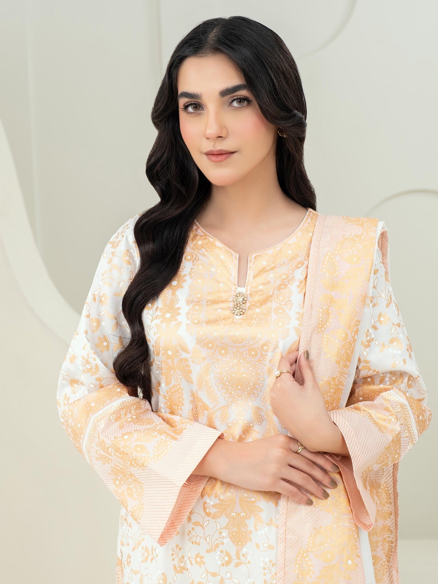 3 Piece Lawn Suit-Paste Print (Unstitched)