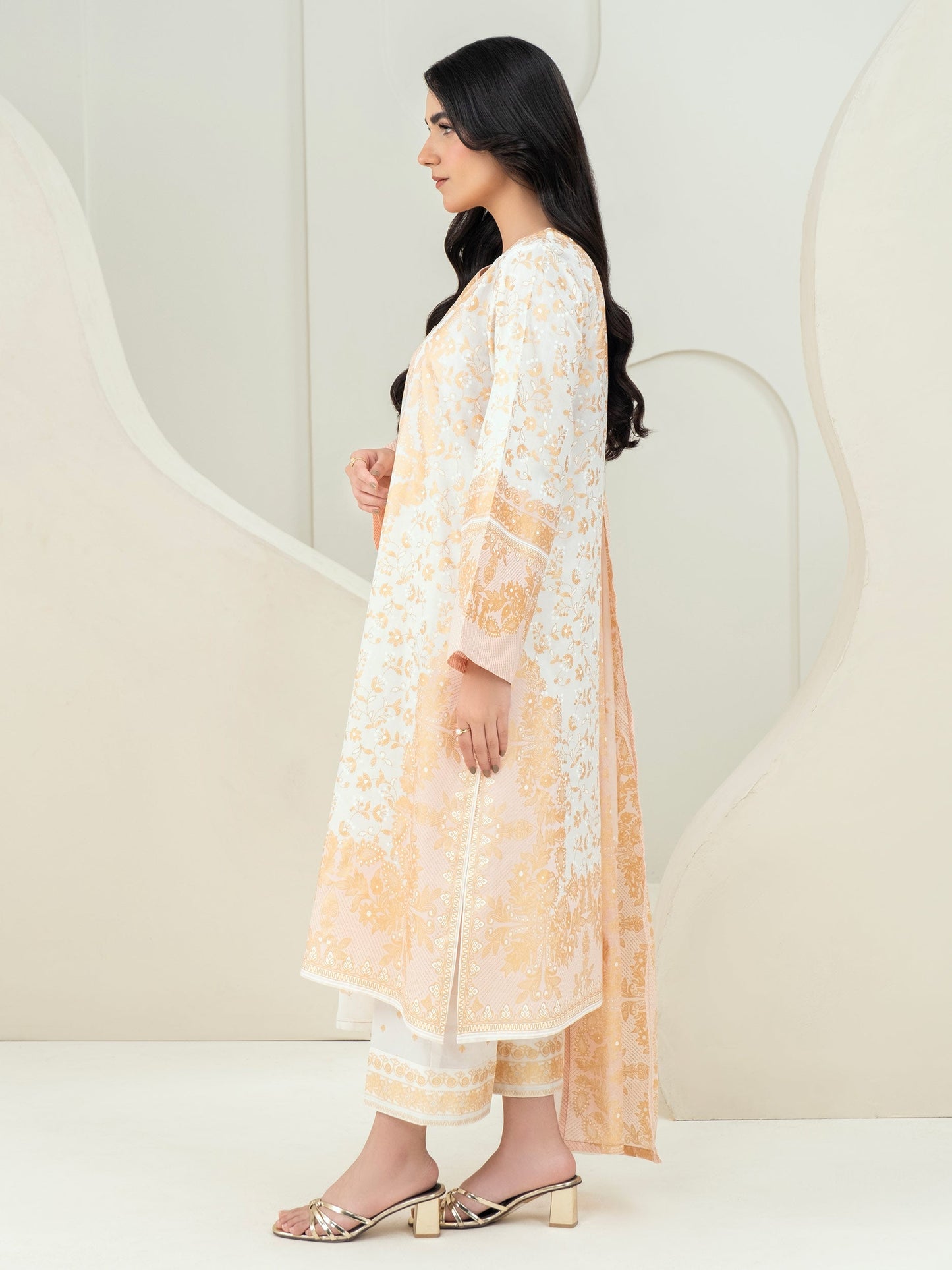 3 Piece Lawn Suit-Paste Print (Unstitched)
