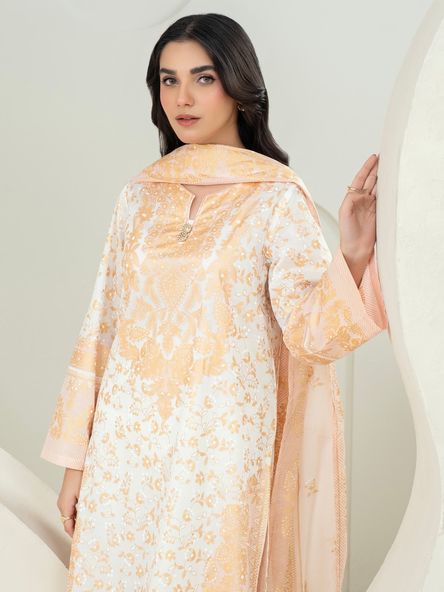 3 Piece Lawn Suit-Paste Print (Unstitched)