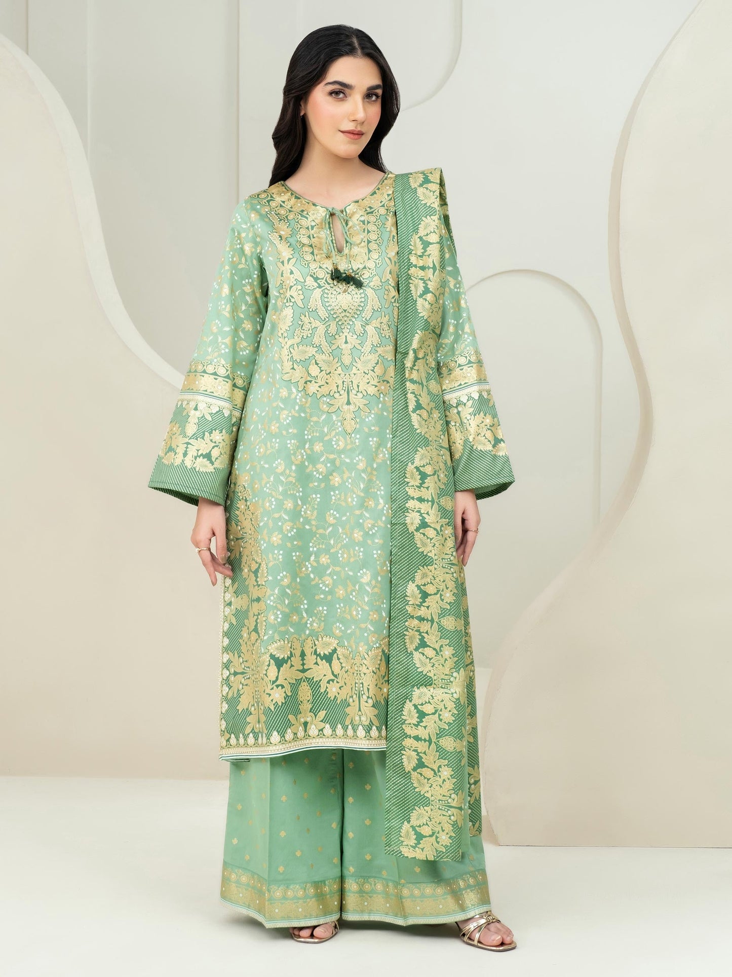 3 Piece Lawn Suit-Paste Print (Unstitched)