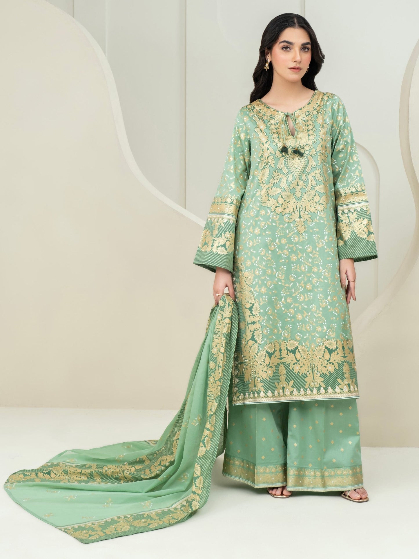 3 Piece Lawn Suit-Paste Print (Unstitched)