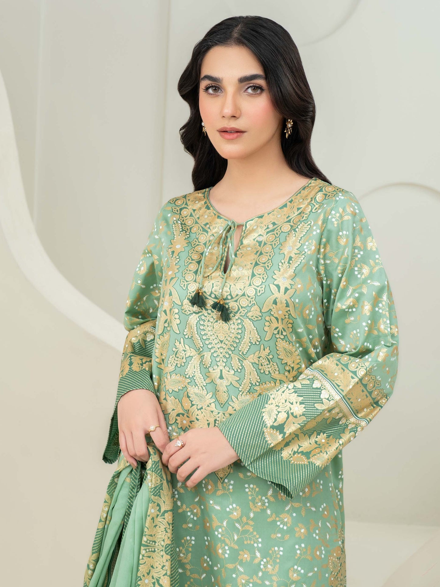 3 Piece Lawn Suit-Paste Print (Unstitched)