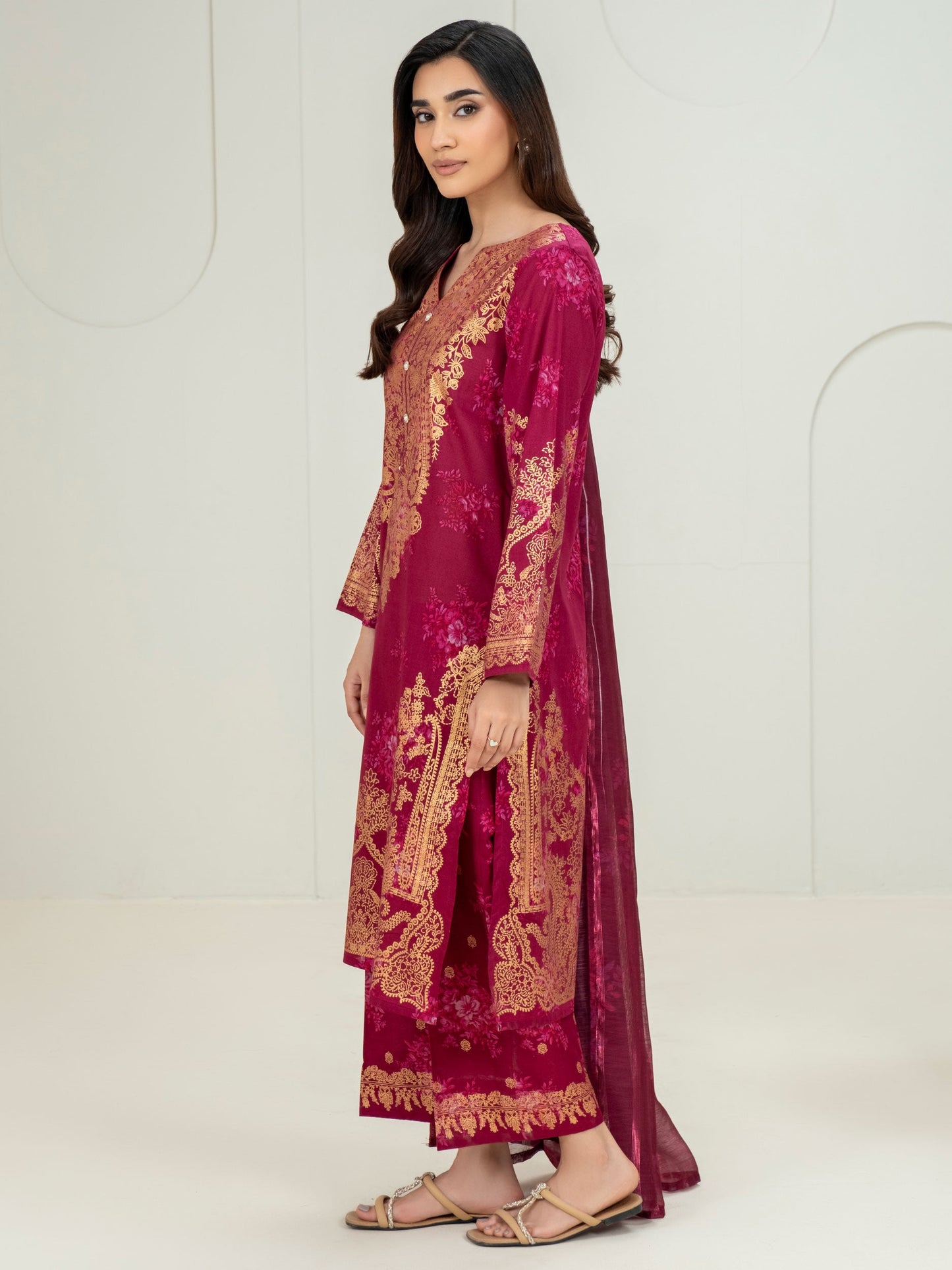 3 Piece Lawn Suit-Paste Print (Unstitched)