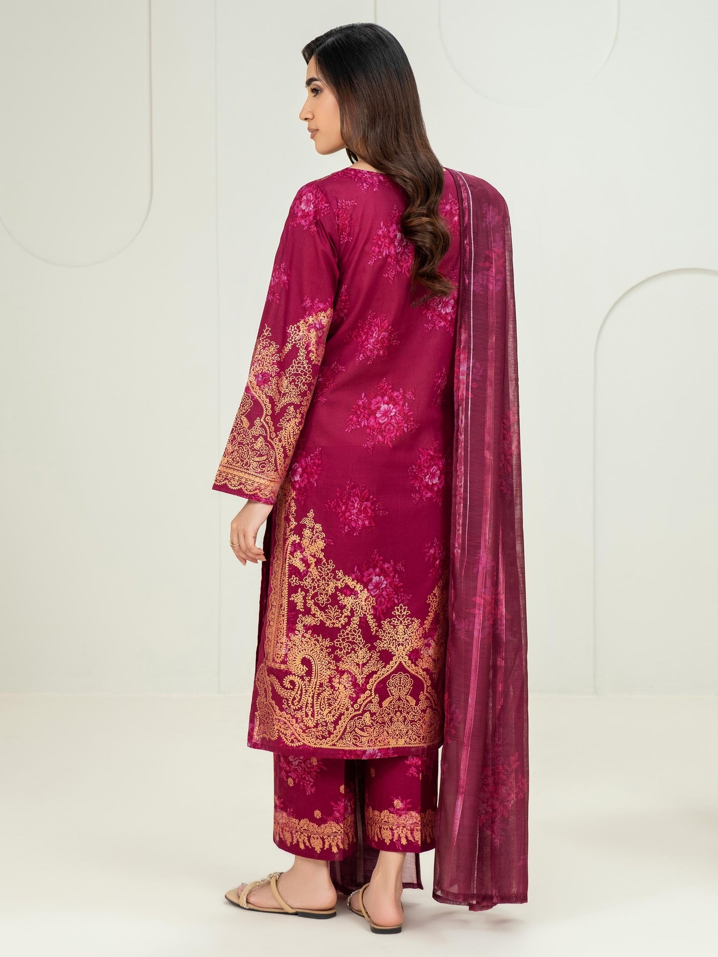3 Piece Lawn Suit-Paste Print (Unstitched)