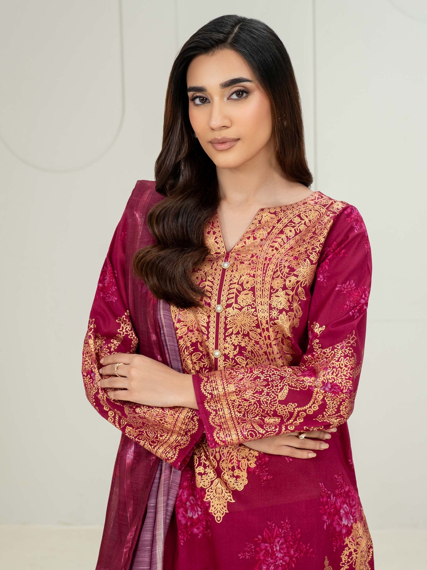 3 Piece Lawn Suit-Paste Print (Unstitched)