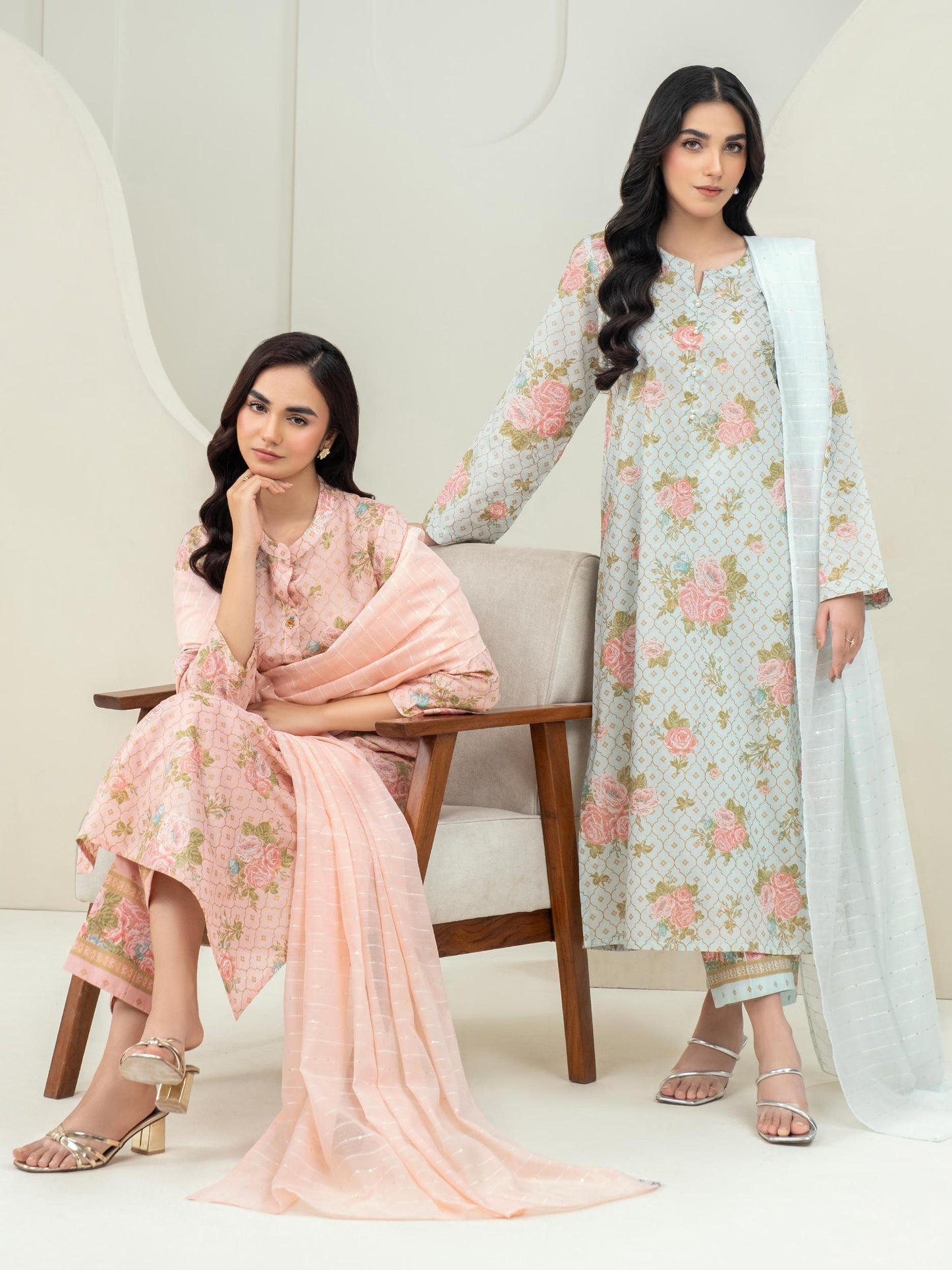 3 Piece Lawn Suit-Paste Print (Unstitched)