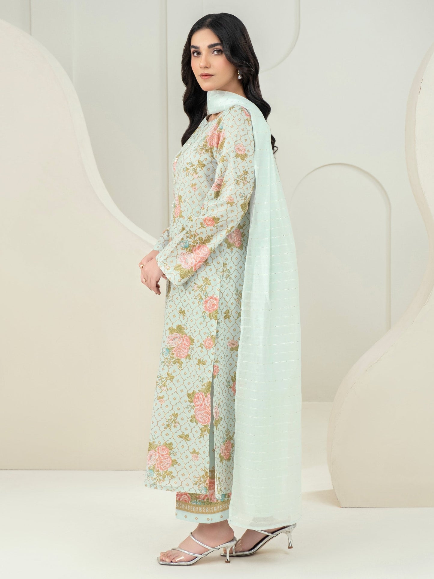 3 Piece Lawn Suit-Paste Print (Unstitched)