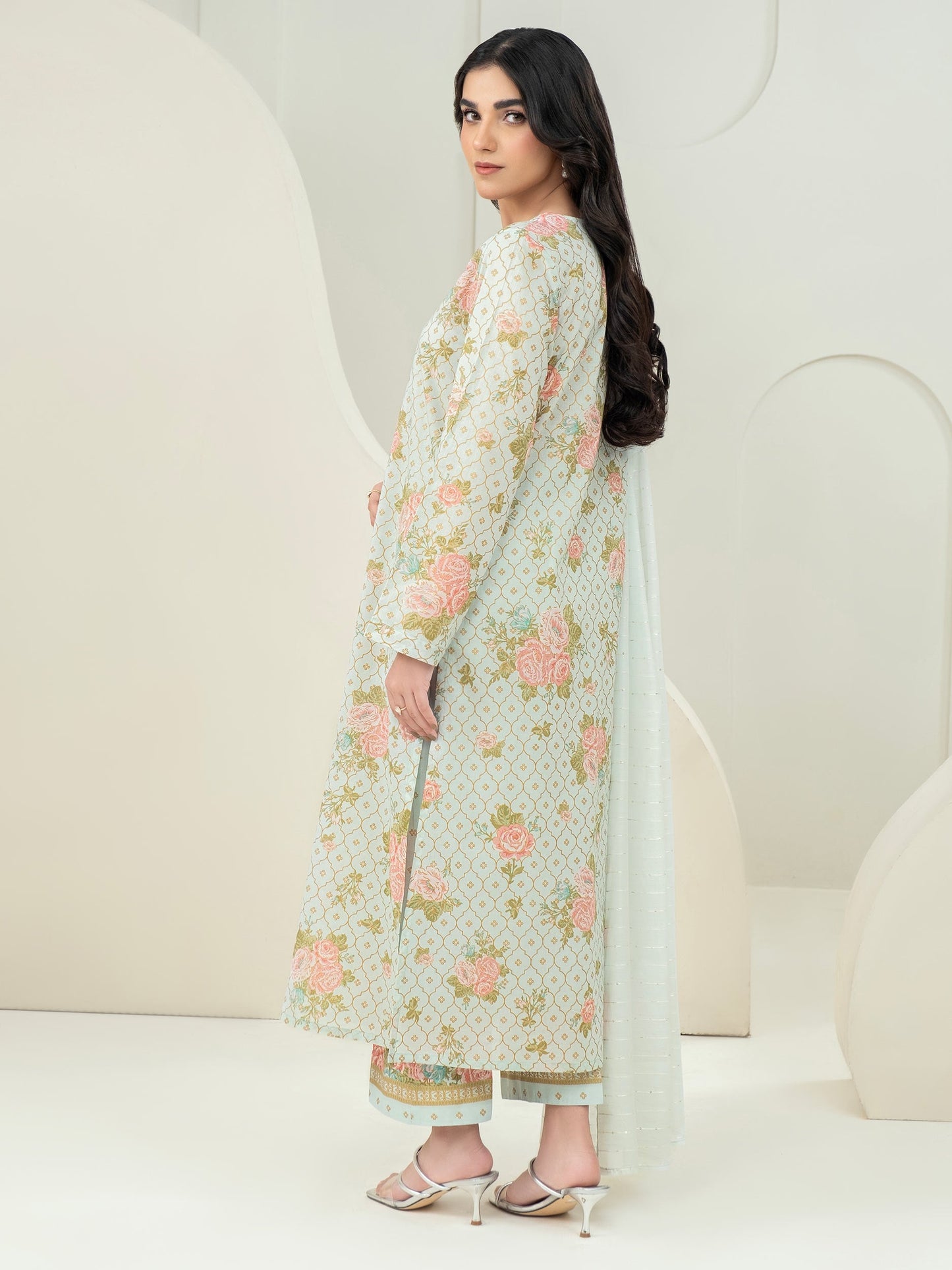 3 Piece Lawn Suit-Paste Print (Unstitched)