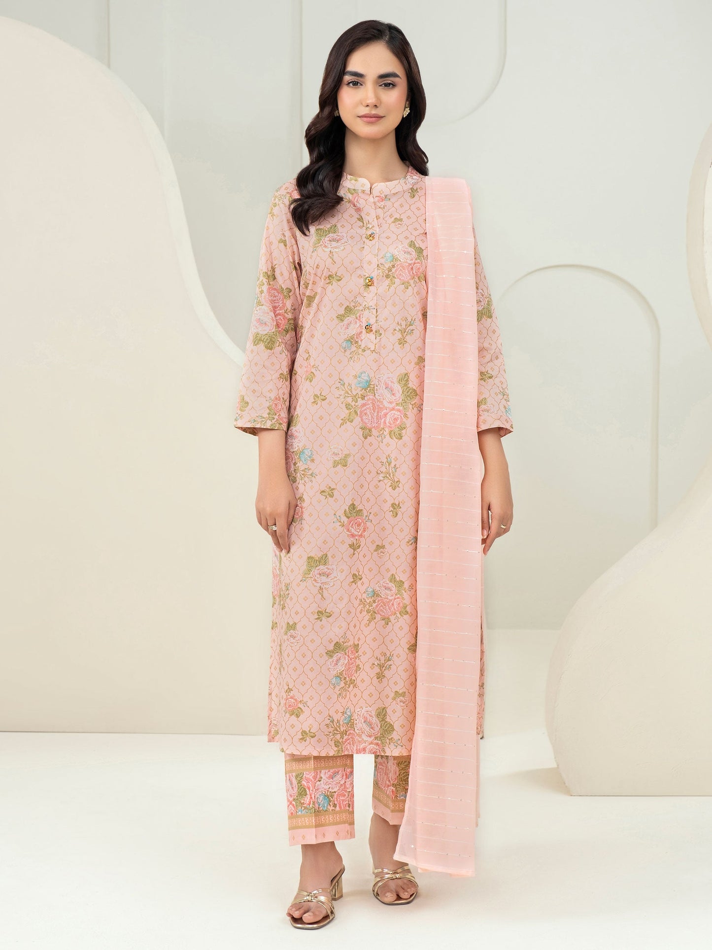 3 Piece Lawn Suit-Paste Print (Unstitched)