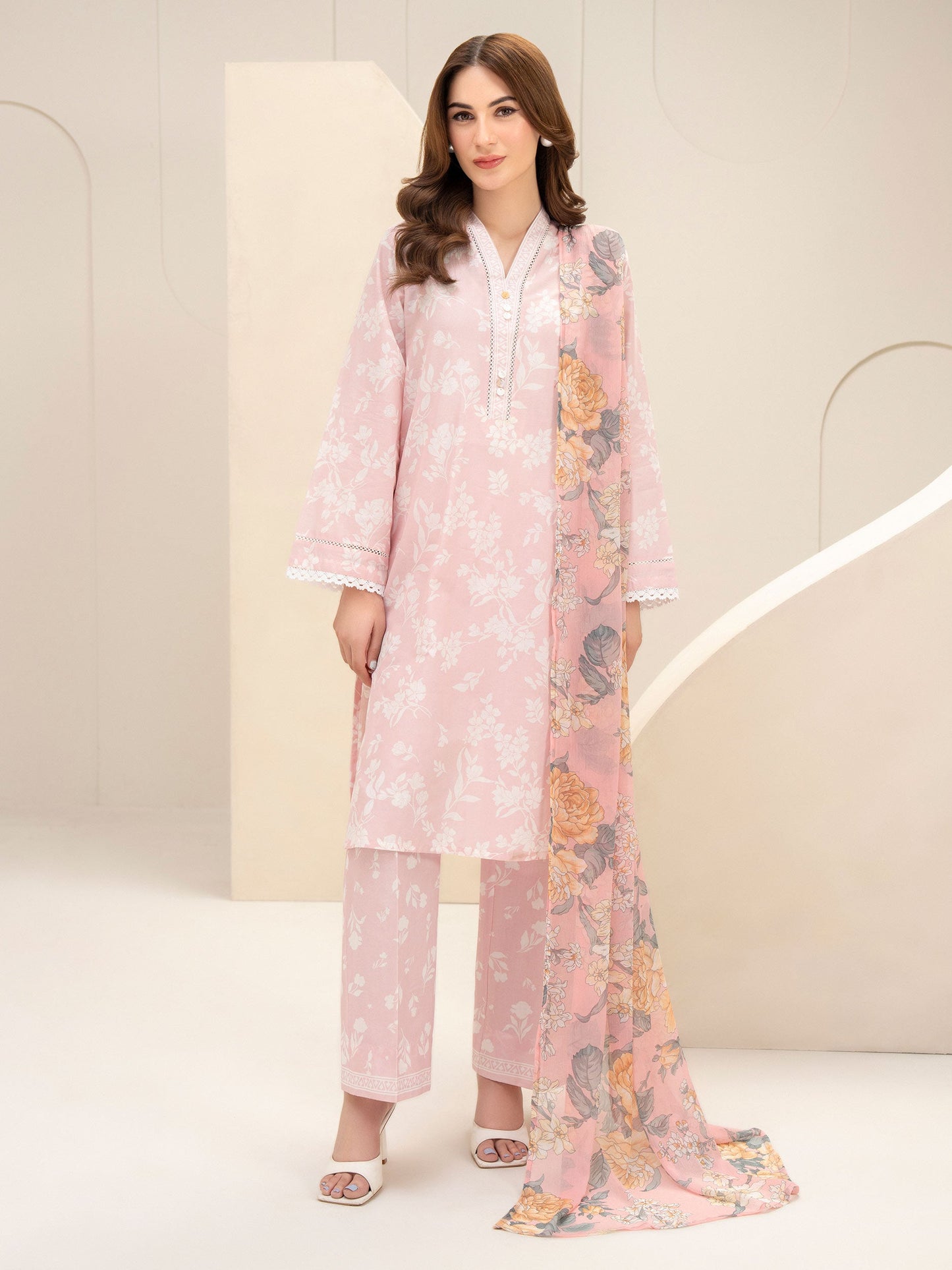 3 Piece Lawn Suit-Printed (Unstitched)