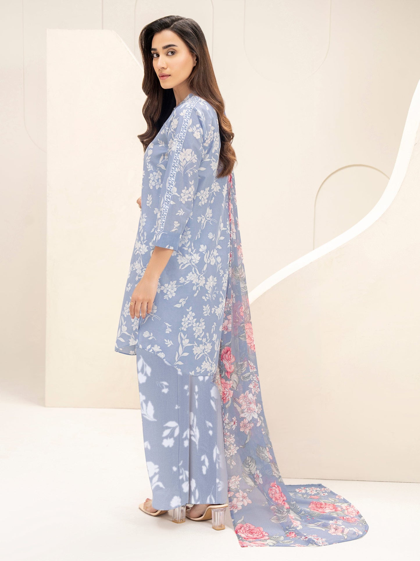 3 Piece Lawn Suit-Printed (Unstitched)
