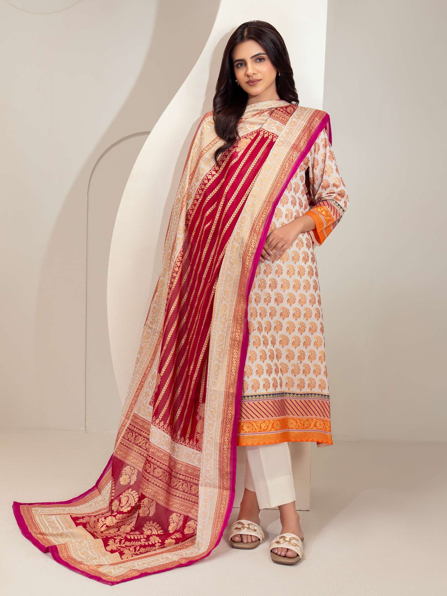 2 Piece Lawn Suit-Paste Print (Unstitched)