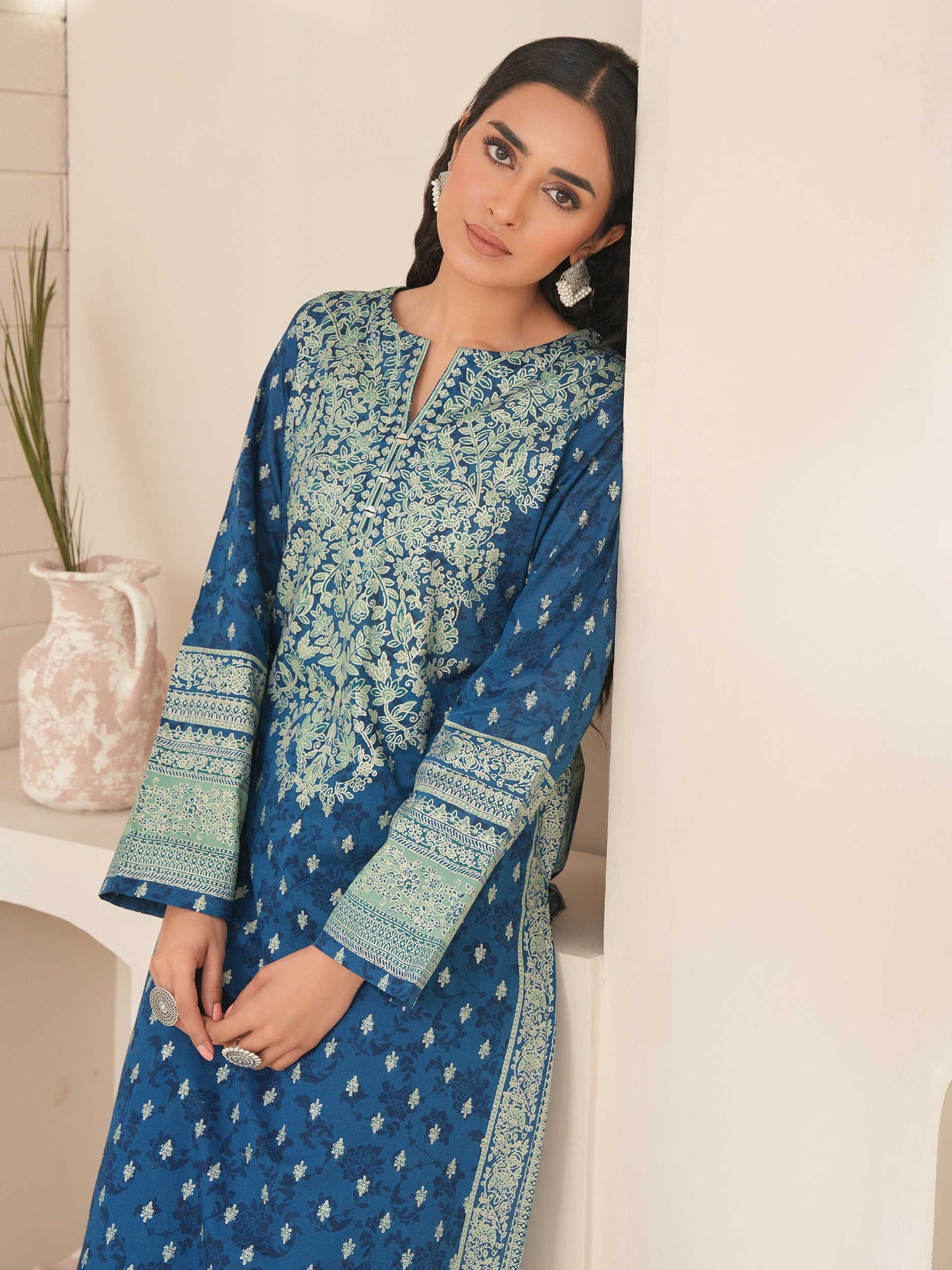 2 Piece Lawn Suit-Paste Print (Unstitched)