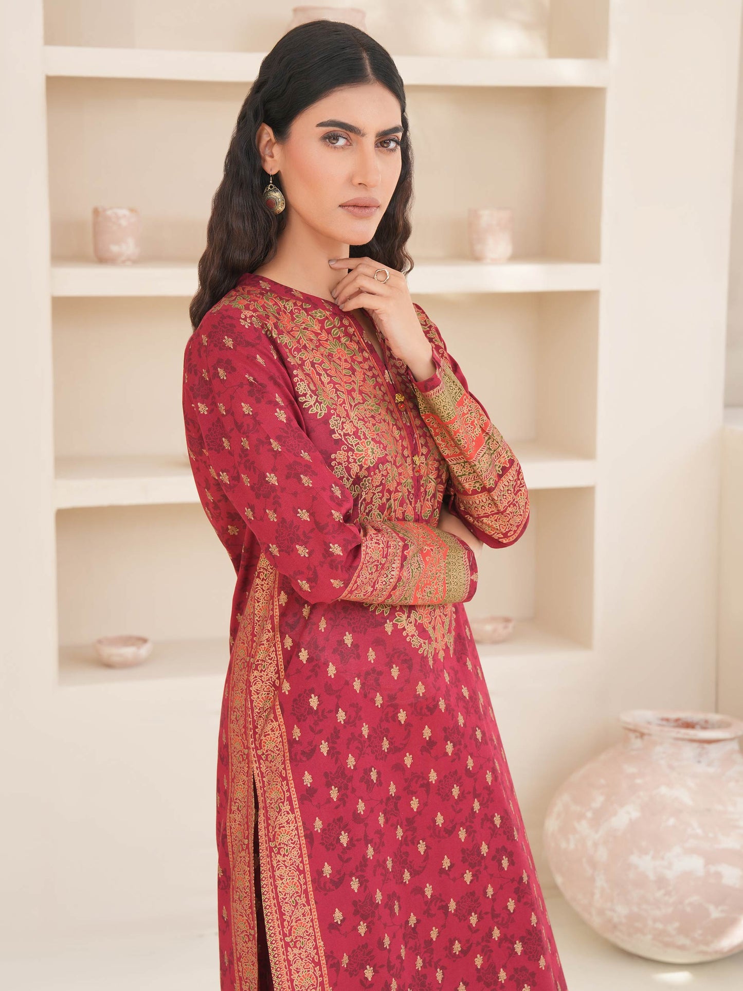 2 Piece Lawn Suit-Paste Print (Unstitched)
