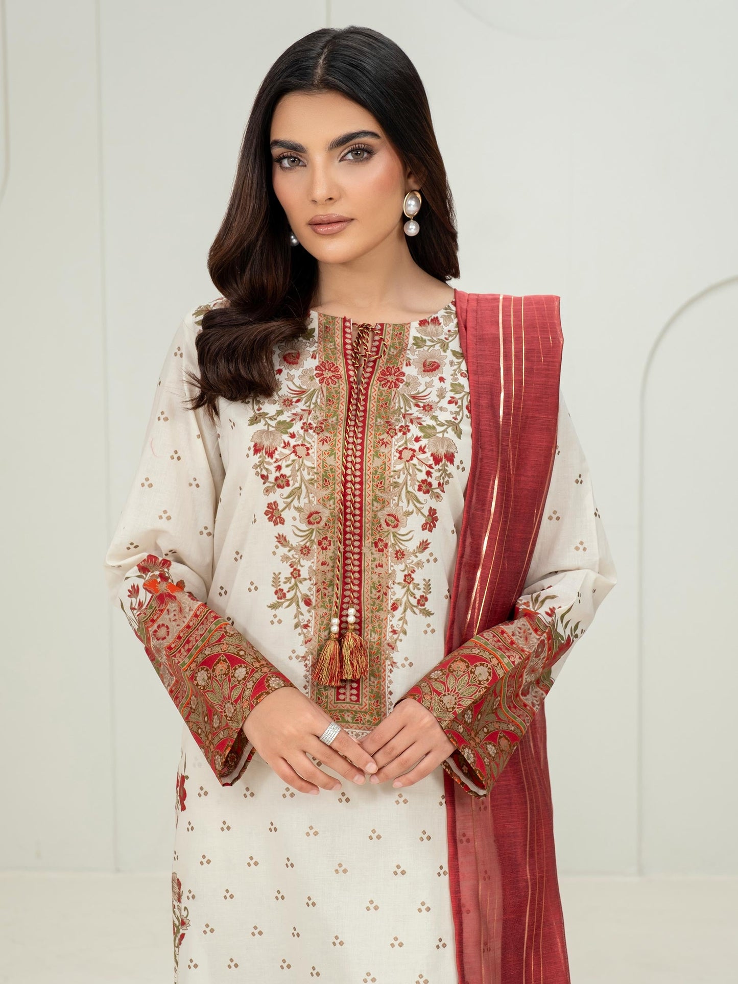 3 Piece Lawn Suit-Paste Print (Unstitched)