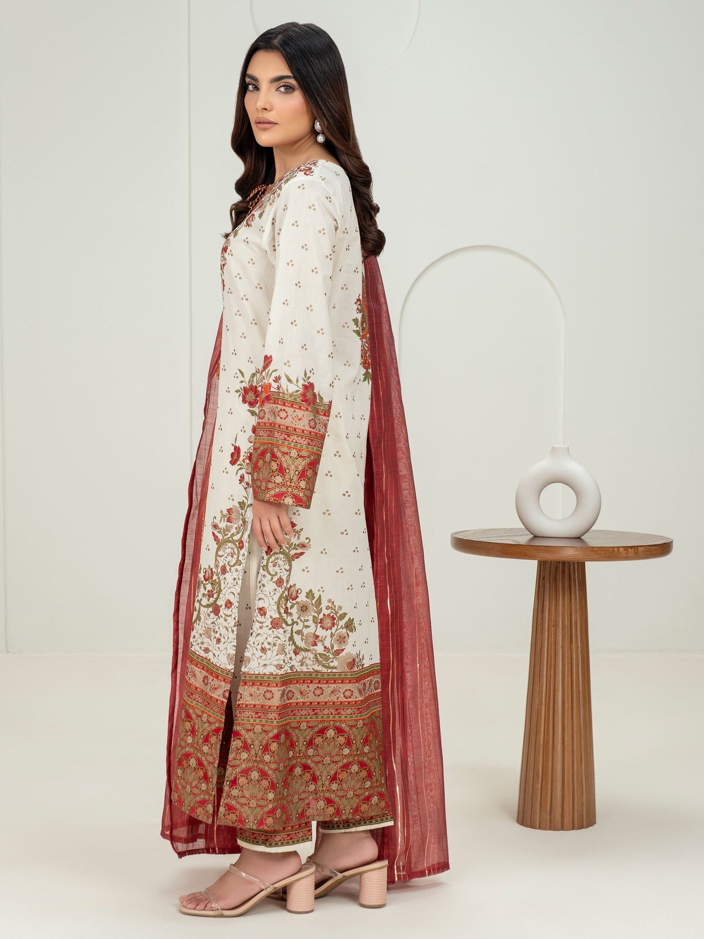 3 Piece Lawn Suit-Paste Print (Unstitched)
