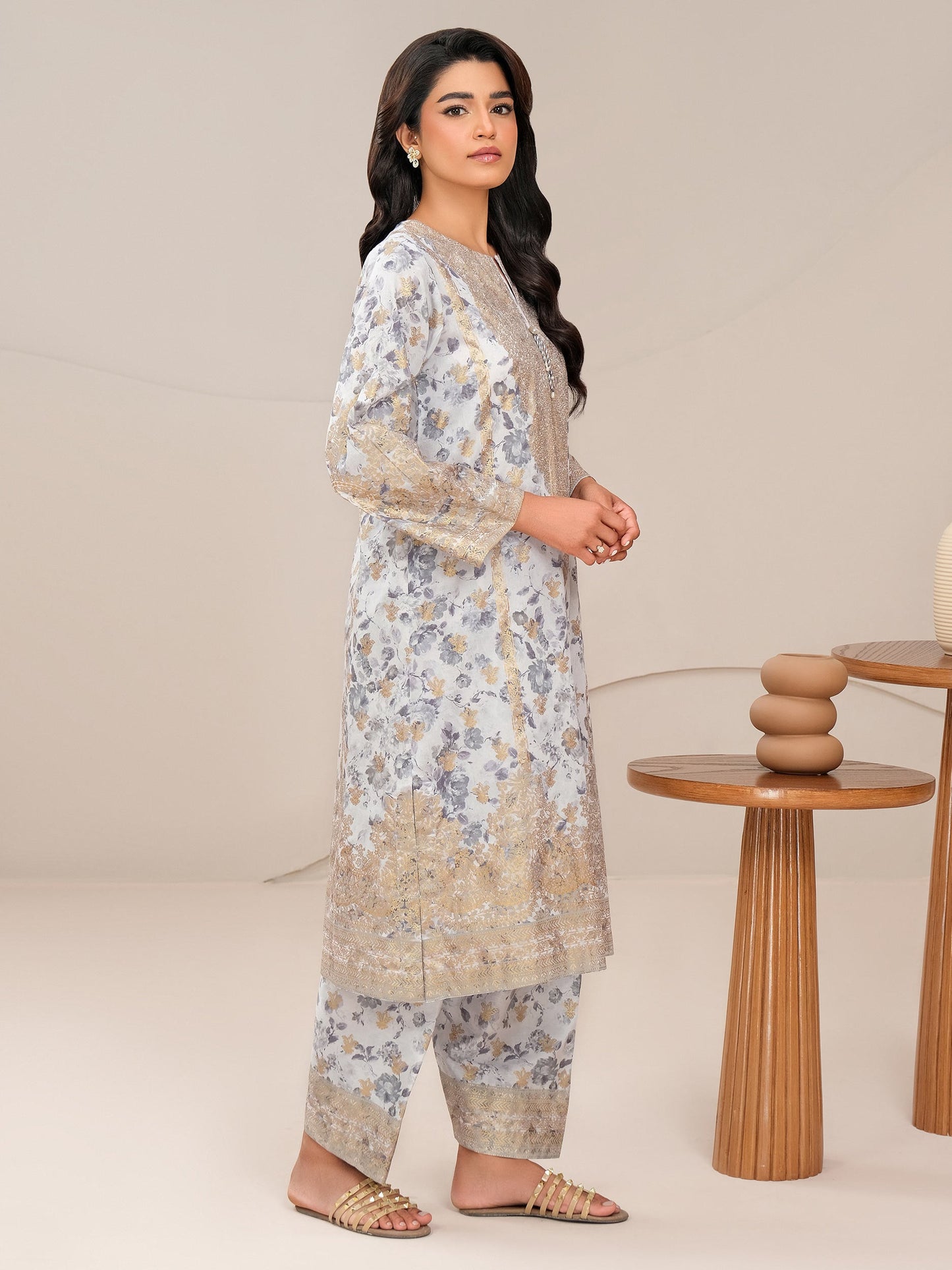 2 Piece Lawn Suit-Paste Print (Unstitched)