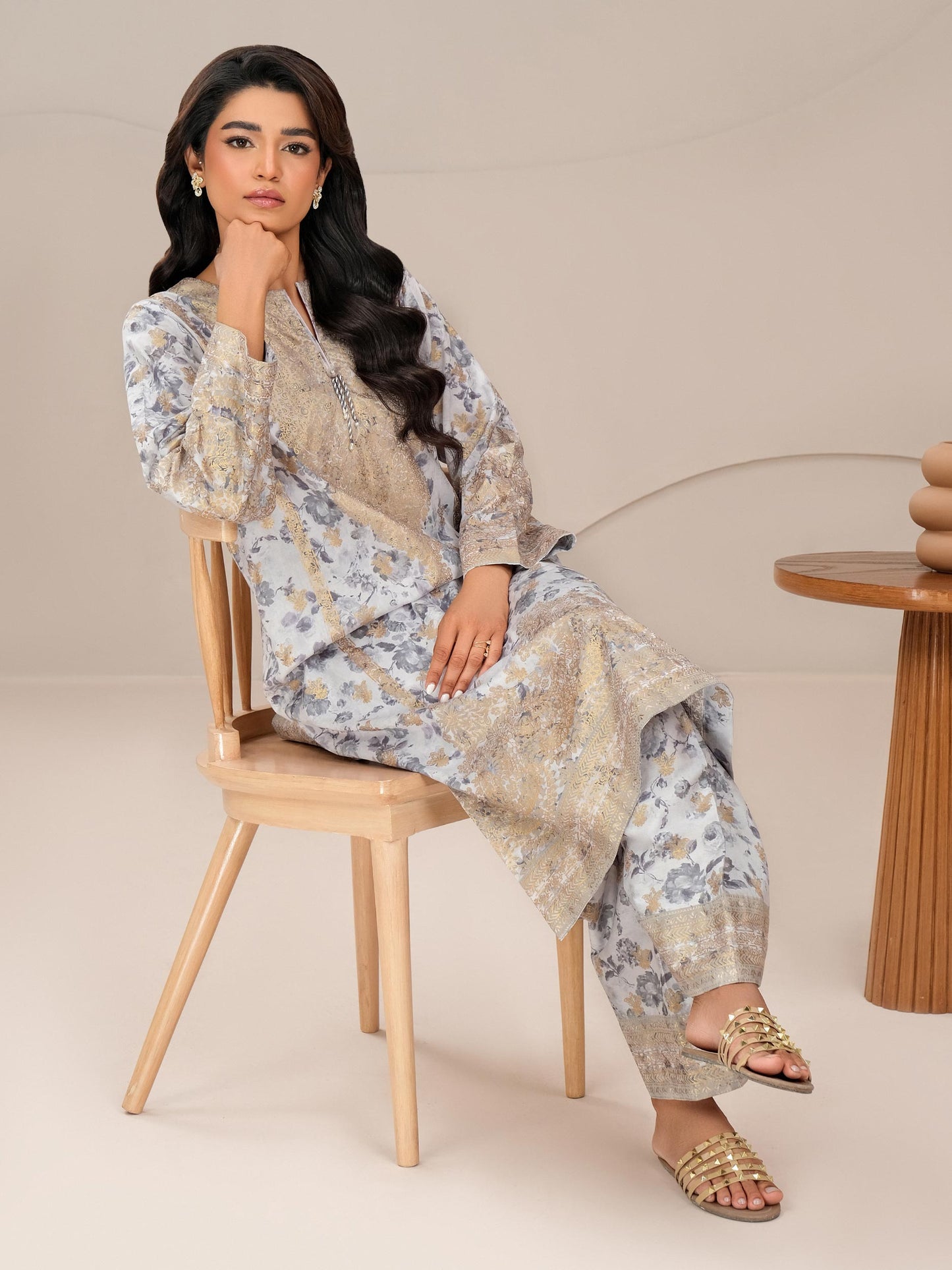 2 Piece Lawn Suit-Paste Print (Unstitched)