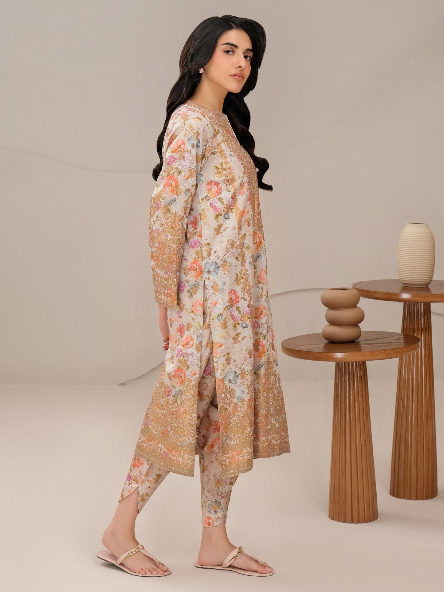 2 Piece Lawn Suit-Paste Print (Unstitched)