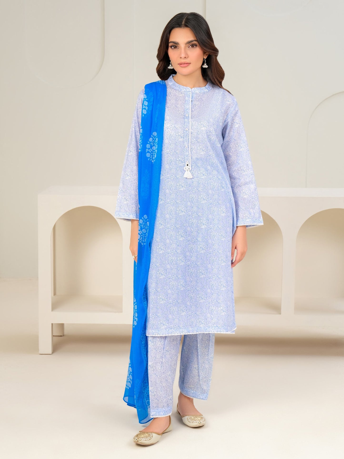 3 Piece Lawn Suit-Printed (Unstitched)