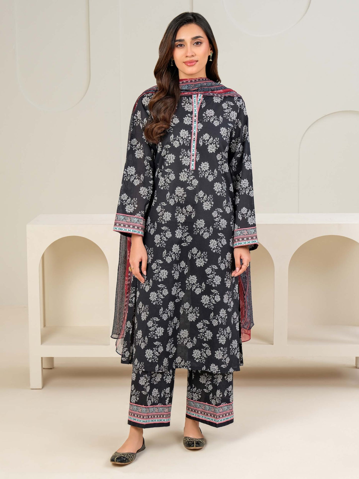 3 Piece Lawn Suit-Printed (Unstitched)