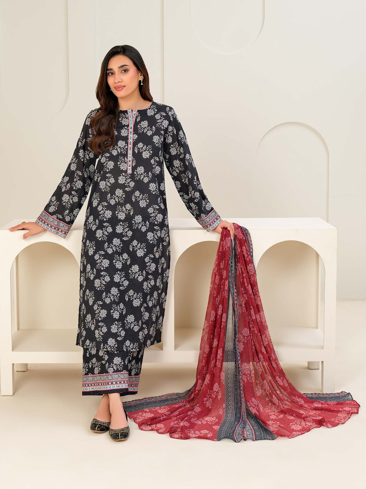 3 Piece Lawn Suit-Printed (Unstitched)