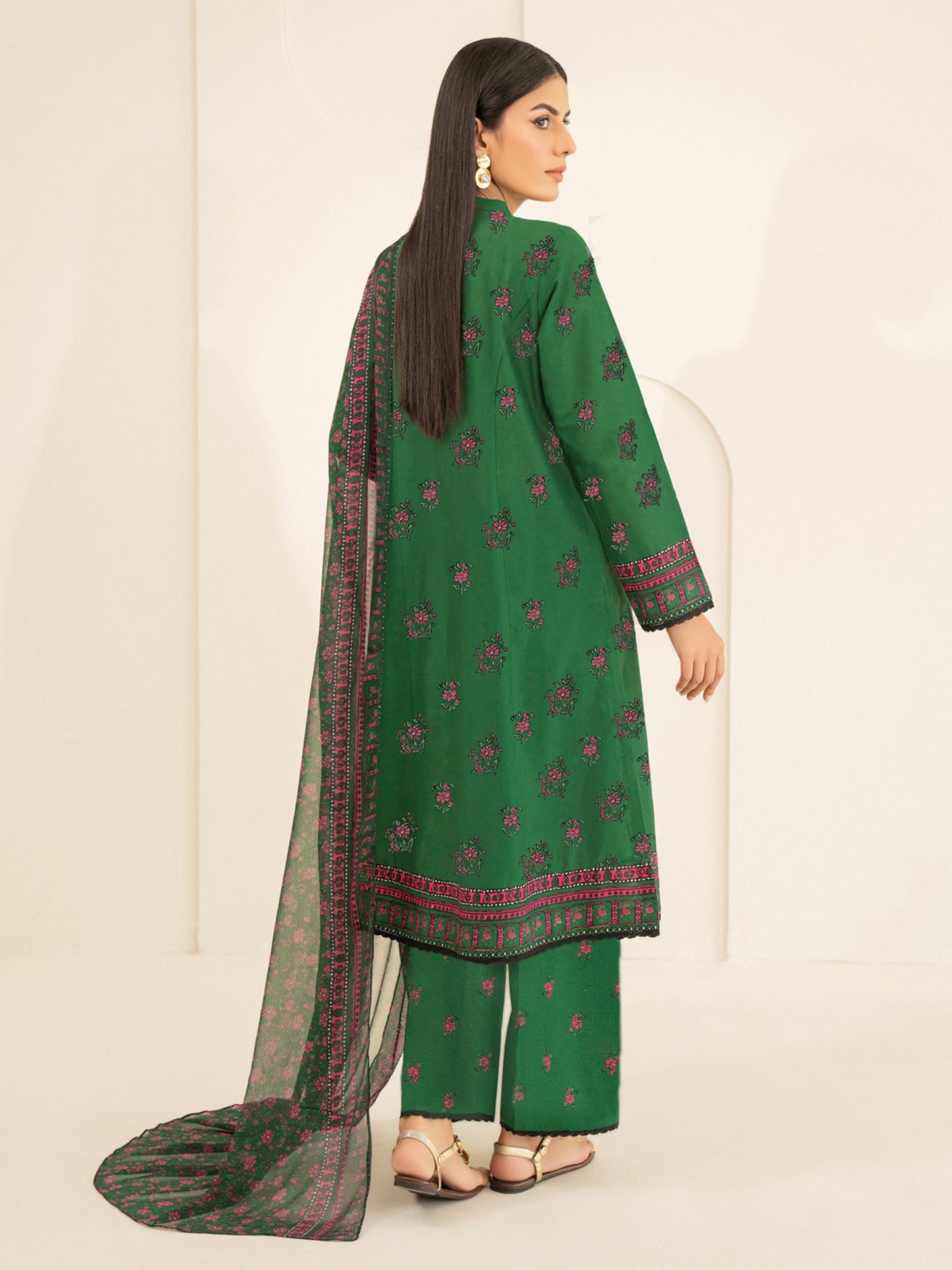 3 Piece Lawn Suit-Printed (Unstitched)