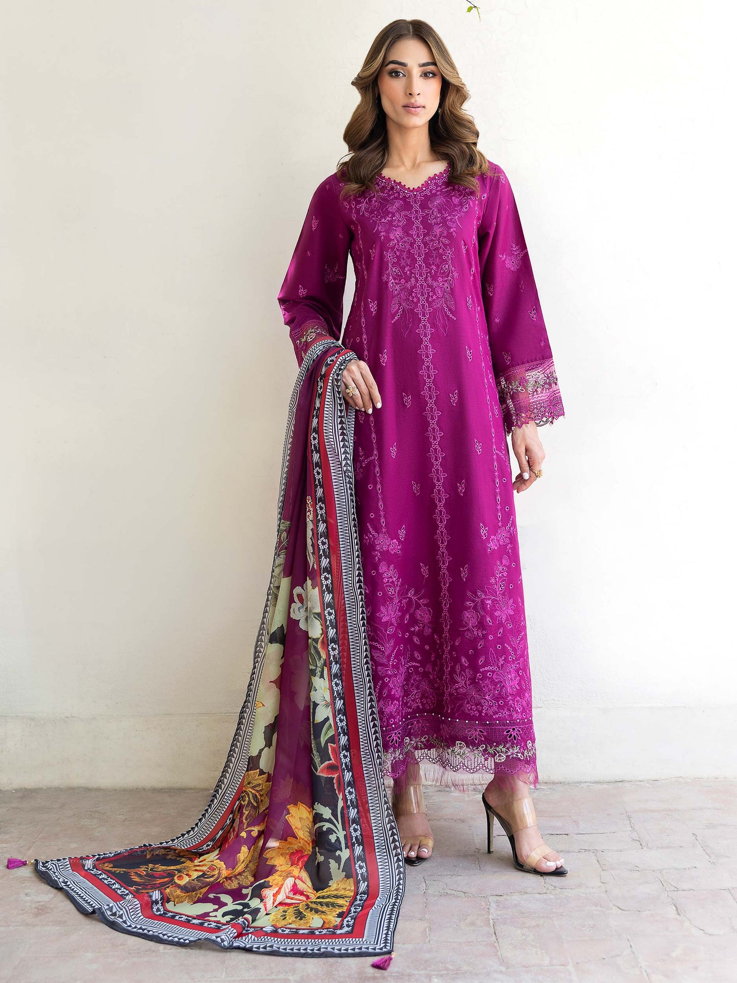 3 Piece Lawn Suit-Embroidered (Unstitched)