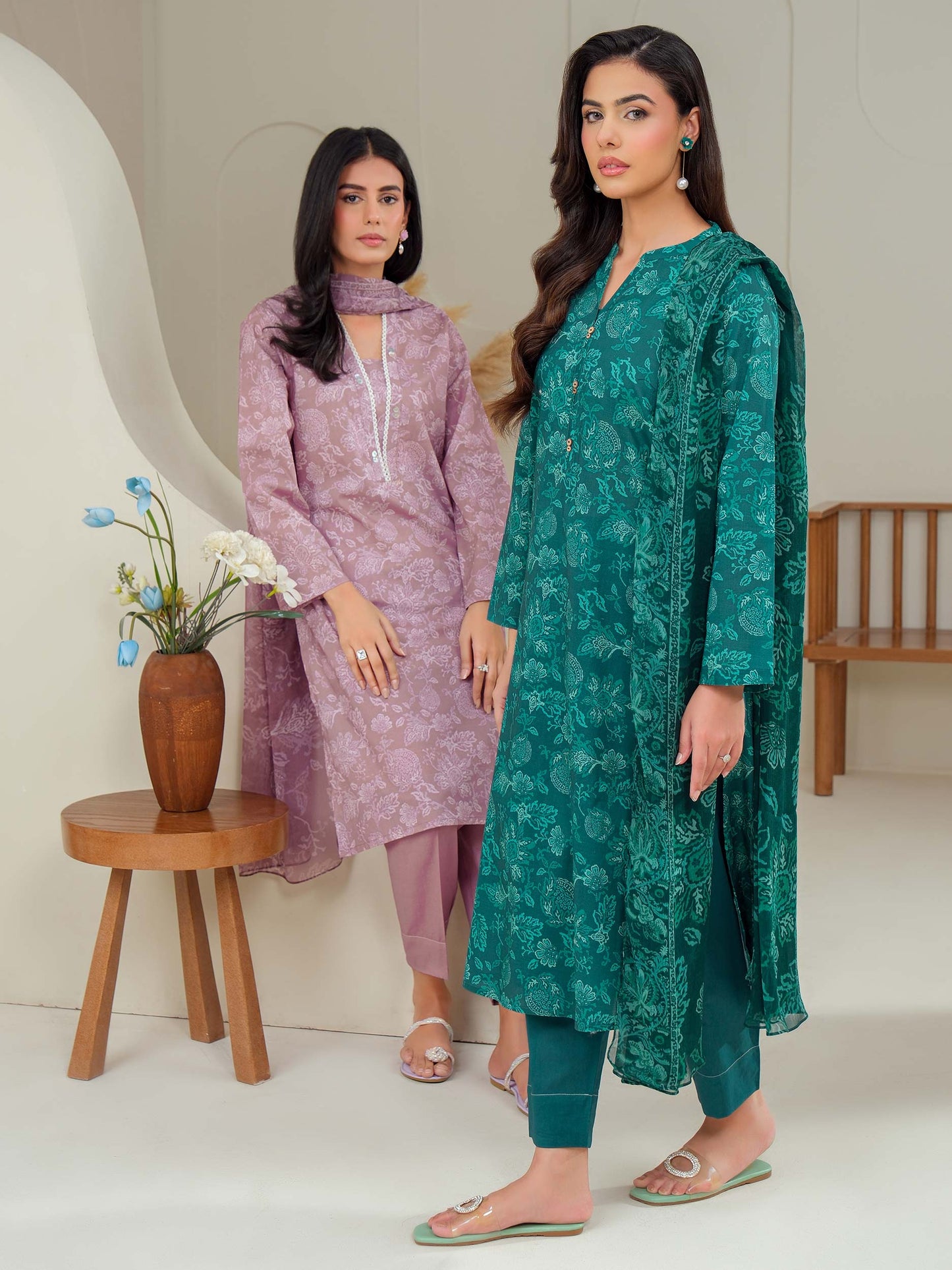 3 Piece Lawn Suit-Printed (Unstitched)