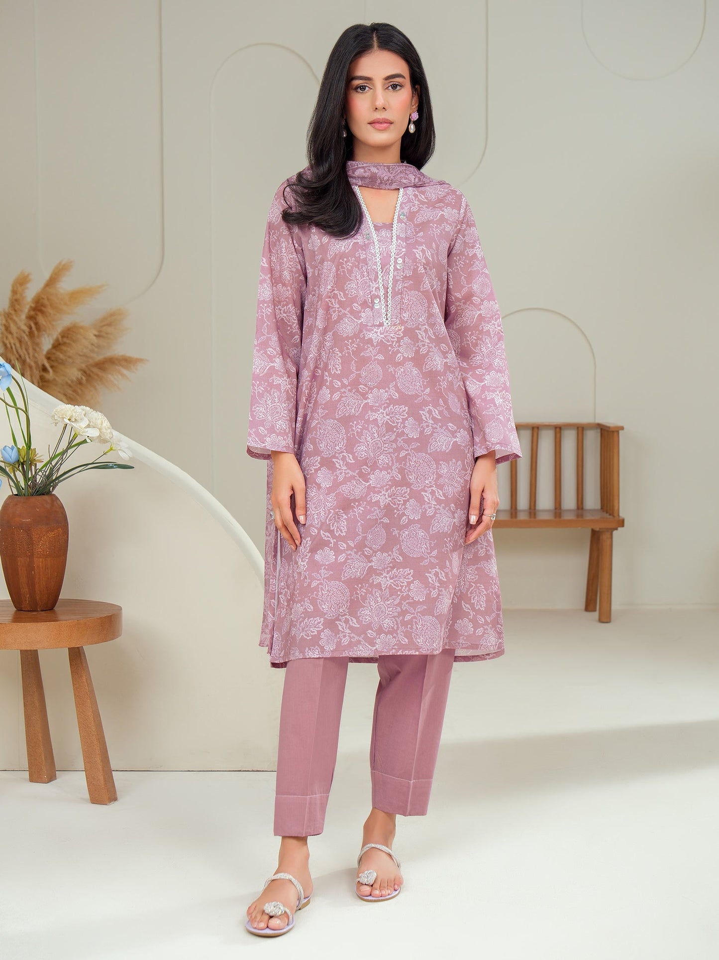 3 Piece Lawn Suit-Printed (Unstitched)